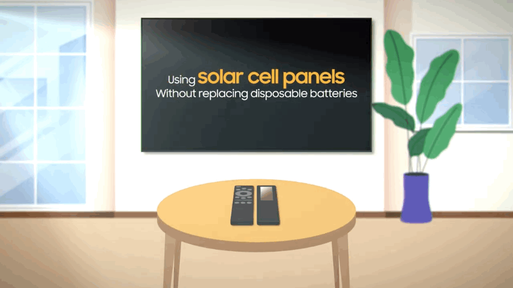 Samsung Solar Cell-Powered Remote Controls