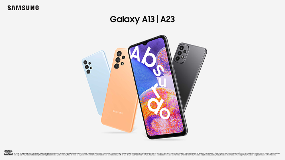 Novos Samsung Galaxy A13 e Galaxy A23
