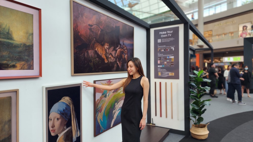 ▲ En Singapur U&D 2023, el director general de la Galería Nacional de Singapur y un representante de Dolby Atmos pronunciaron un discurso sobre la asociación con Samsung Art Store y sus esfuerzos por mejorar las experiencias audiovisuales de los usuarios.