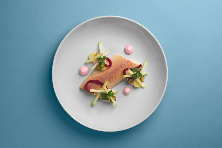 Samsung Bespoke Gericht gekocht von Tim Raue für die Bespoke Küchengeräte.