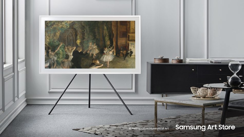 Edgar Degas The Rehearsal of the Ballet Onstage shown on The Frame by Samsung