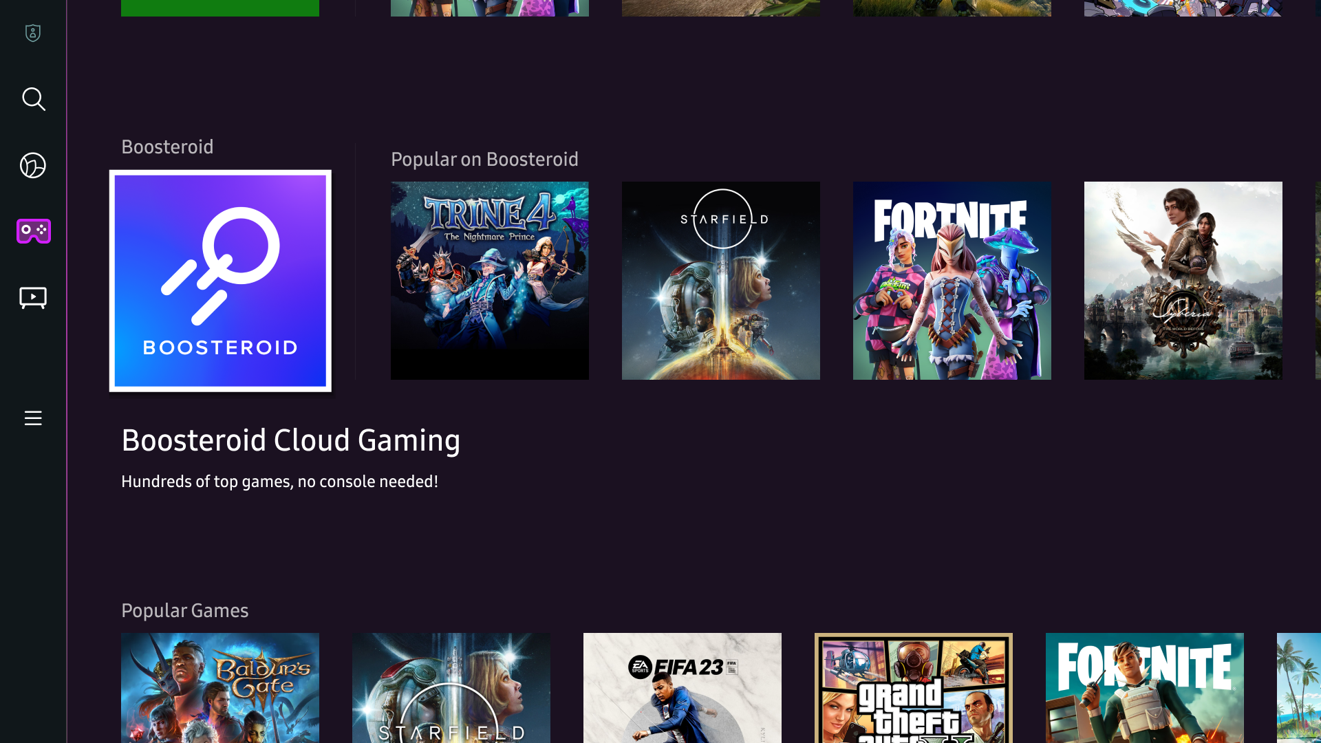 Samsung Gaming Hub Adds Boosteroid Cloud Gaming, Expands Game Streaming to Millions