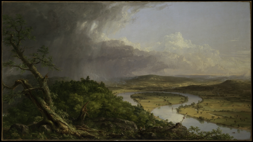  토마스 콜(Thomas Cole)의 ‘옥스바우: 폭풍우 후 매사추세츠 노샘프턴의 홀요크산 (View from Mount Holyoke, Northampton, Massachusetts, after a Thunderstorm–The Oxbow)’