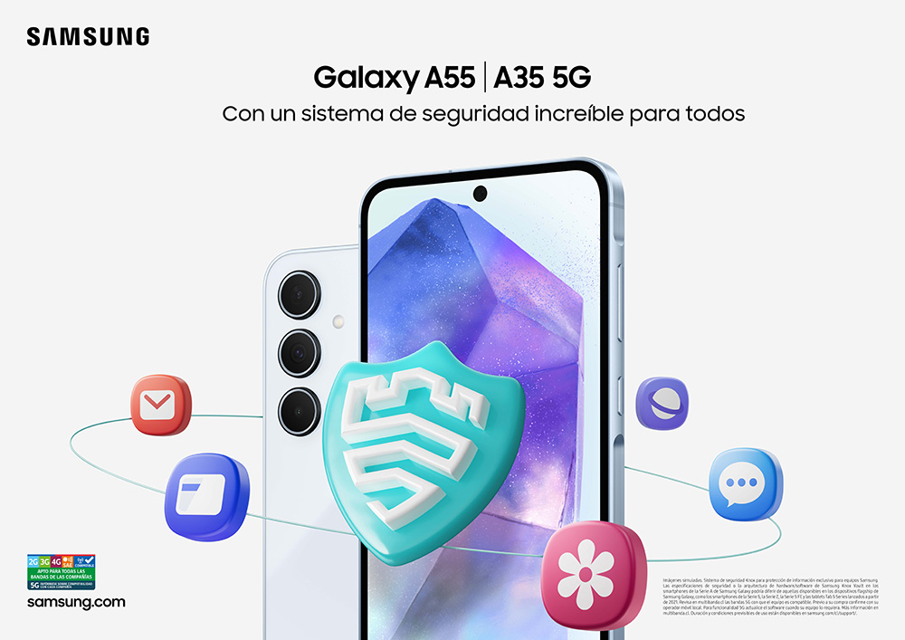 Galaxy A55 5G, A35 5G_Feature Visual_Samsung Knox_2P_RGB