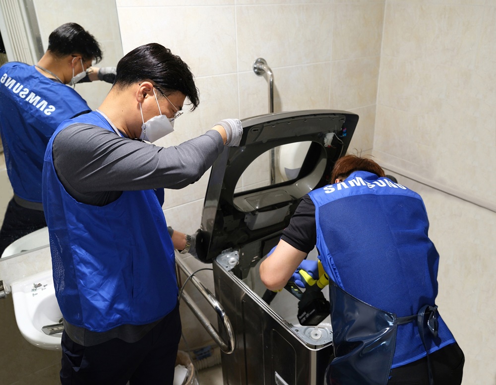 [사진] 삼성케어플러스 세탁기 전문세척 재능기부 봉사활동