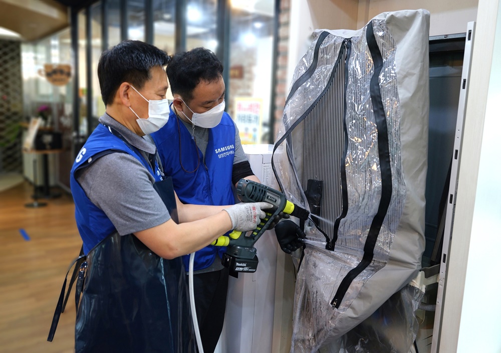 [사진] 삼성케어플러스 에어컨 전문세척 재능기부 봉사활동