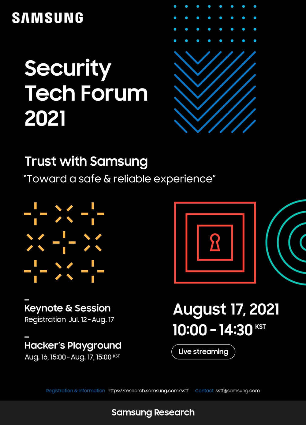 2. 삼성보안기술포럼 2021 포스터(블랙)