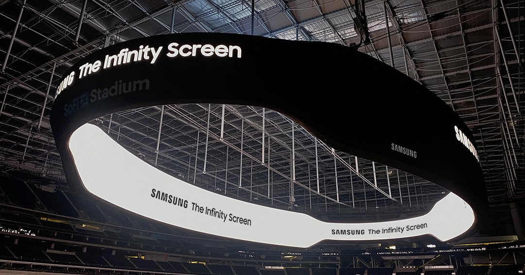 The Infinity Screen by Samsung at the SoFi Stadium