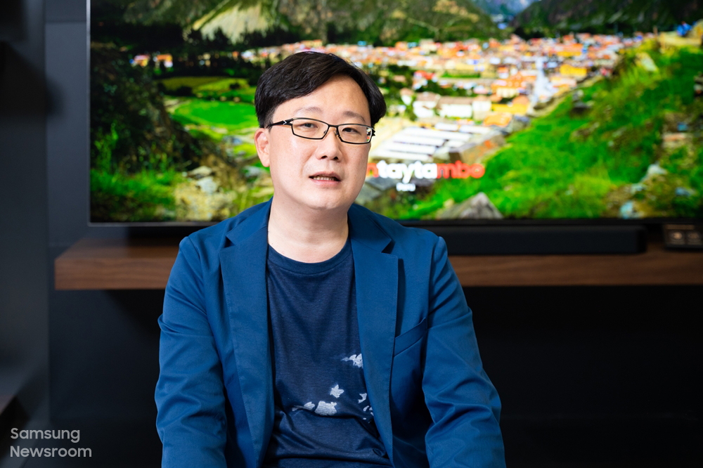 ▲ Haekwang Park, hoofdingenieur bij het Sound Device Lab, Visual Display Business van Samsung