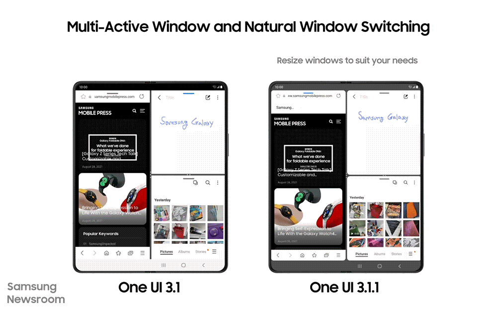 멀티 액티브 윈도우(Multi-Active Window), 내추럴 윈도우 스위칭(Natural Window Switching)