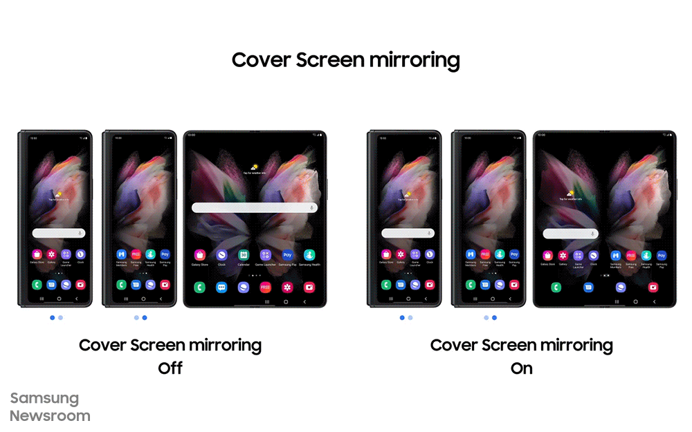 커버 스크린 미러링(Cover Screen Mirroring)