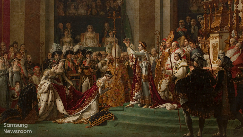 ▲ 나폴레옹의 대관식 – Le Sacre de Napoléon (1806-1807), Eugène Delacroix